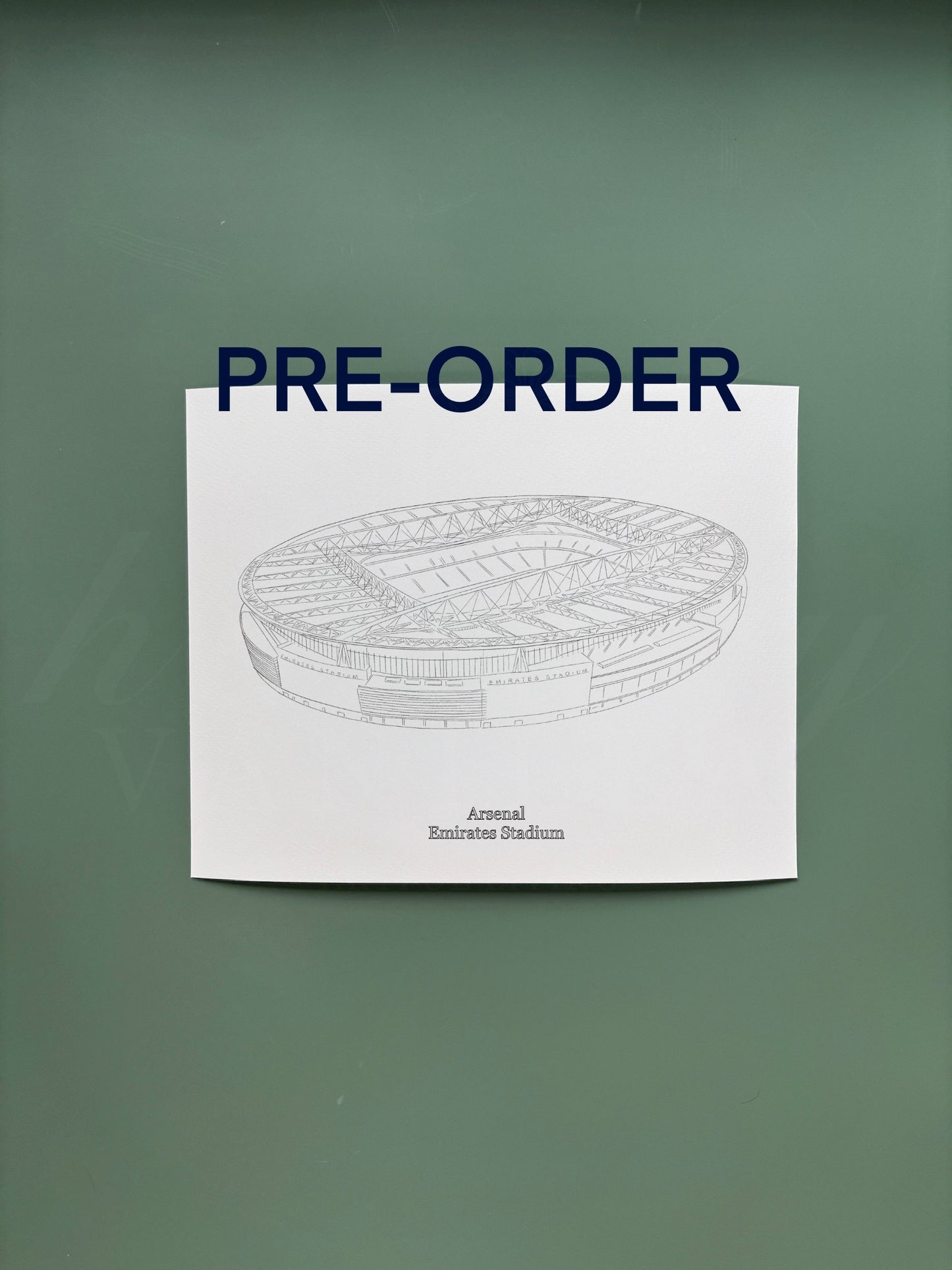Arsenal Emirates Stadium Print (Black & White)
