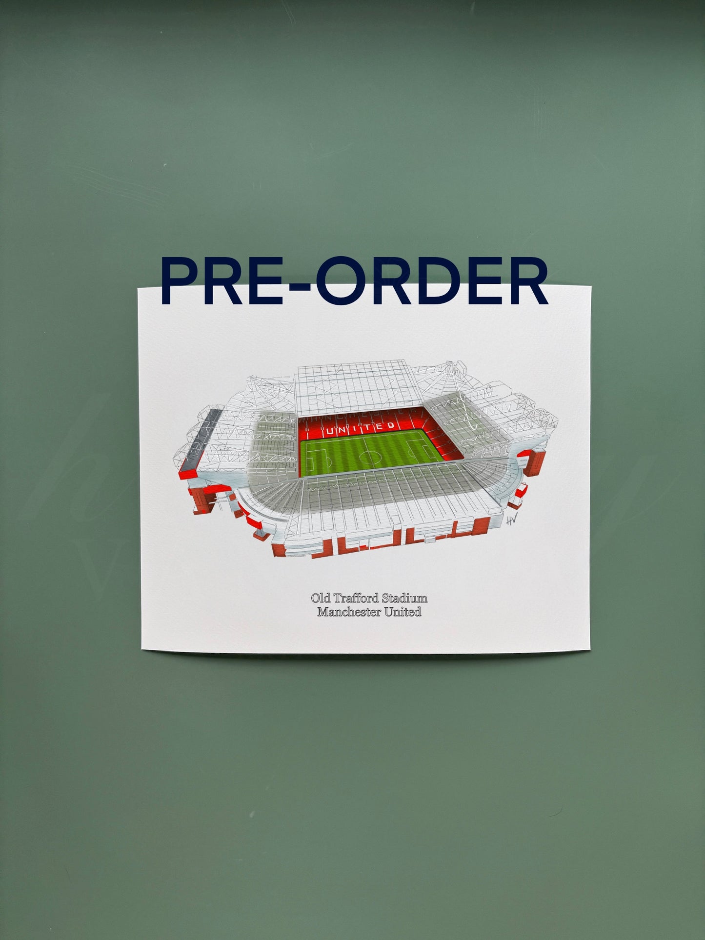 Manchester United Old Trafford Stadium Print (Color)