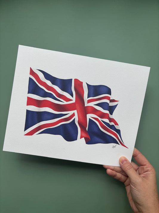 Union Jack Flag Print