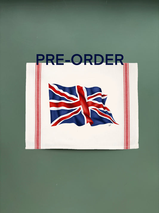 Union Jack Striped Kitchen Towel