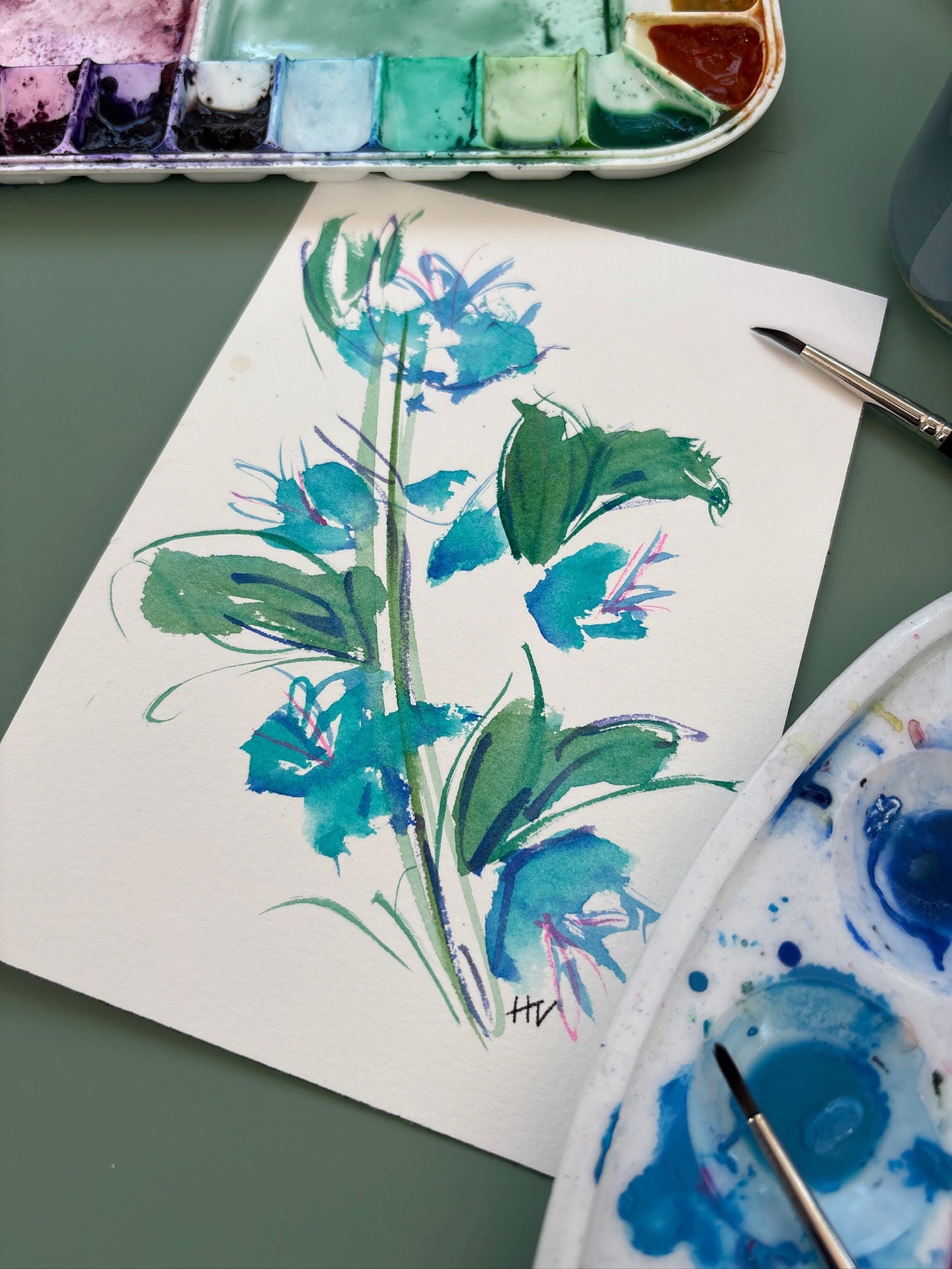 Soft as the Sky’s Own Garden 5x7