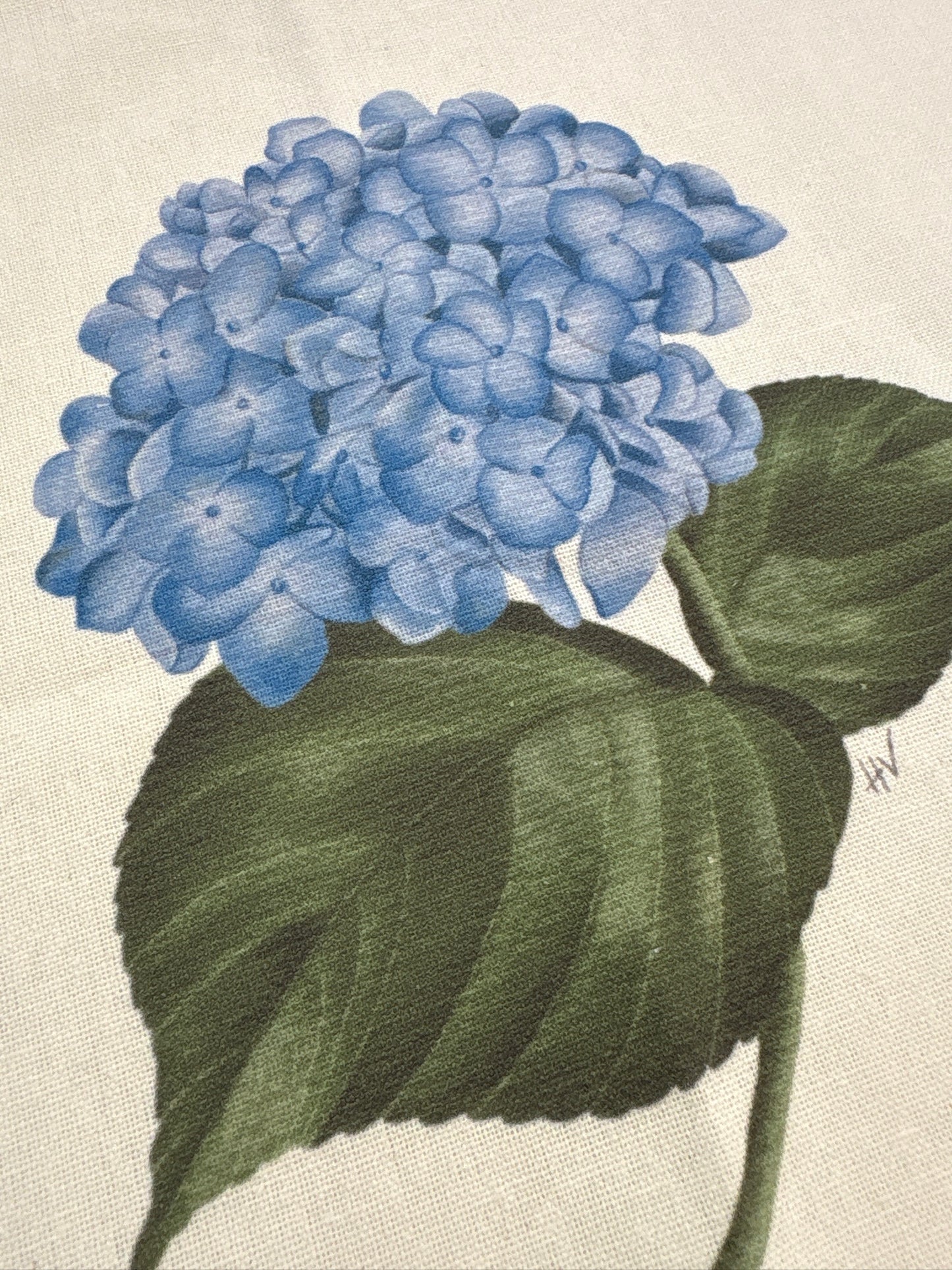 Hydrangea Striped Kitchen Towel