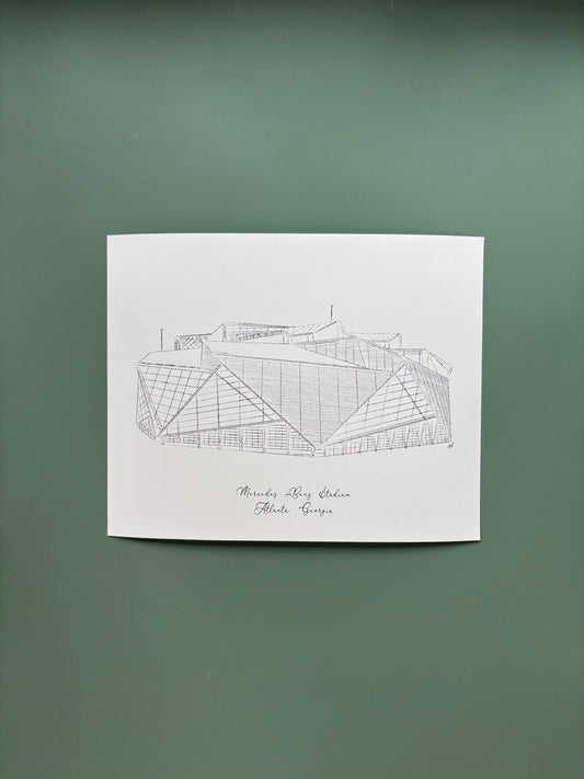 Mercedes Benz Stadium Fine Art Print