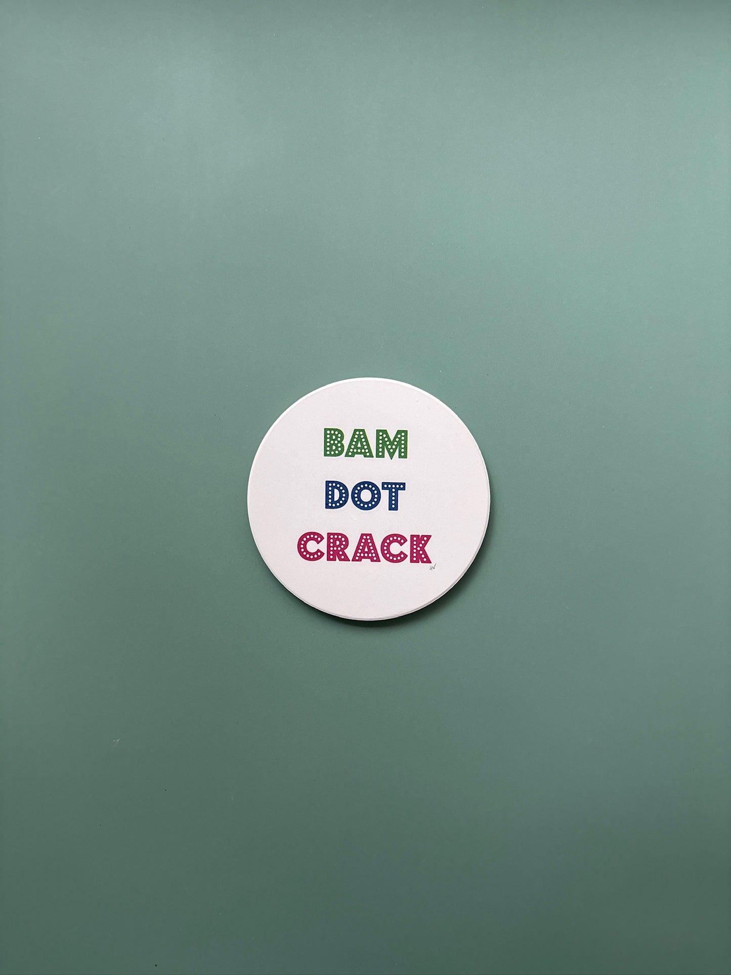 Bam Dot Crack Mahjong Coaster