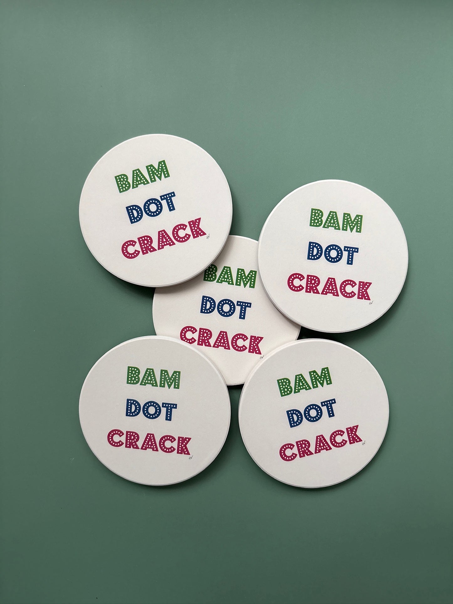 Bam Dot Crack Mahjong Coaster