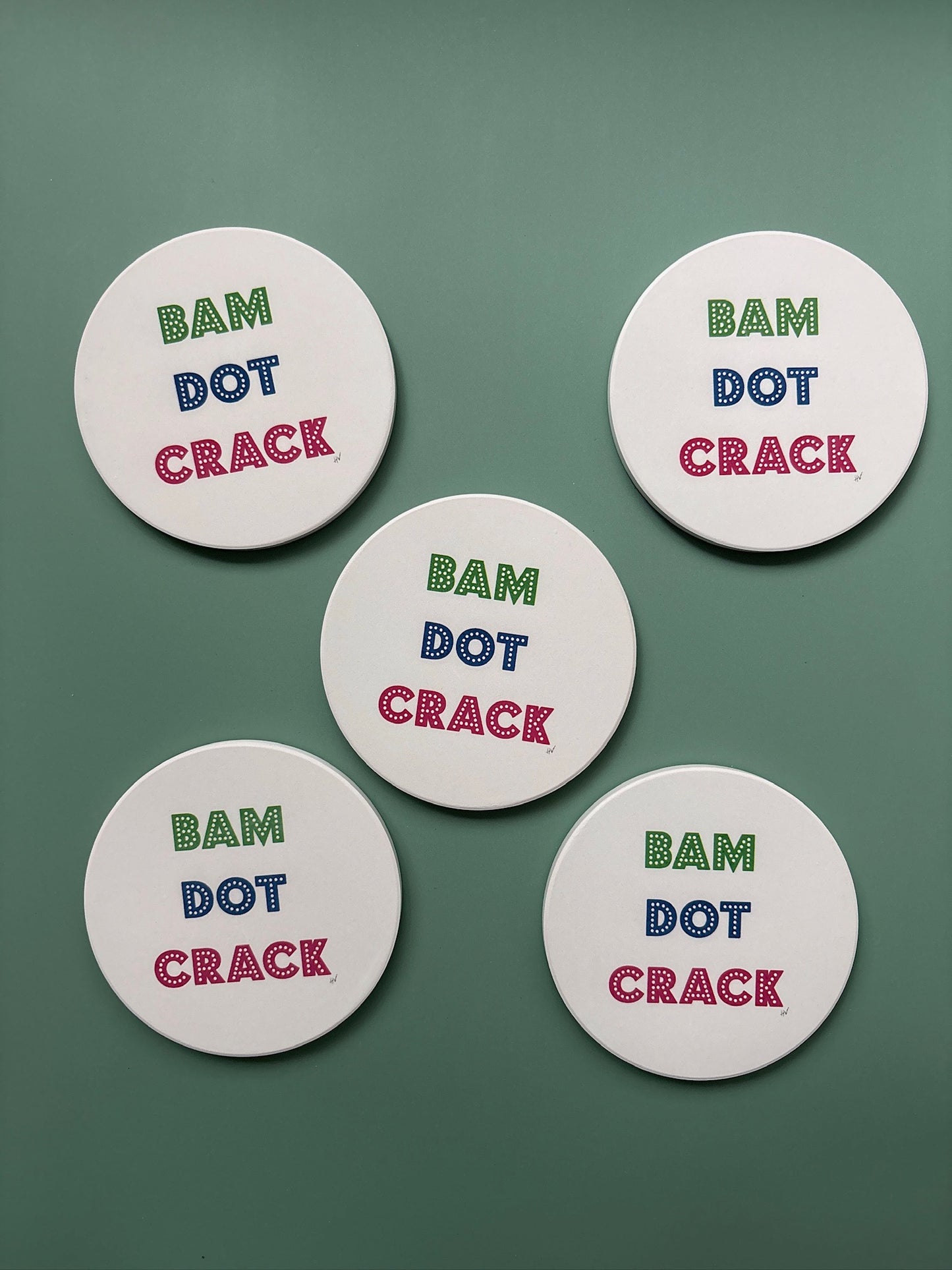 Bam Dot Crack Mahjong Coaster