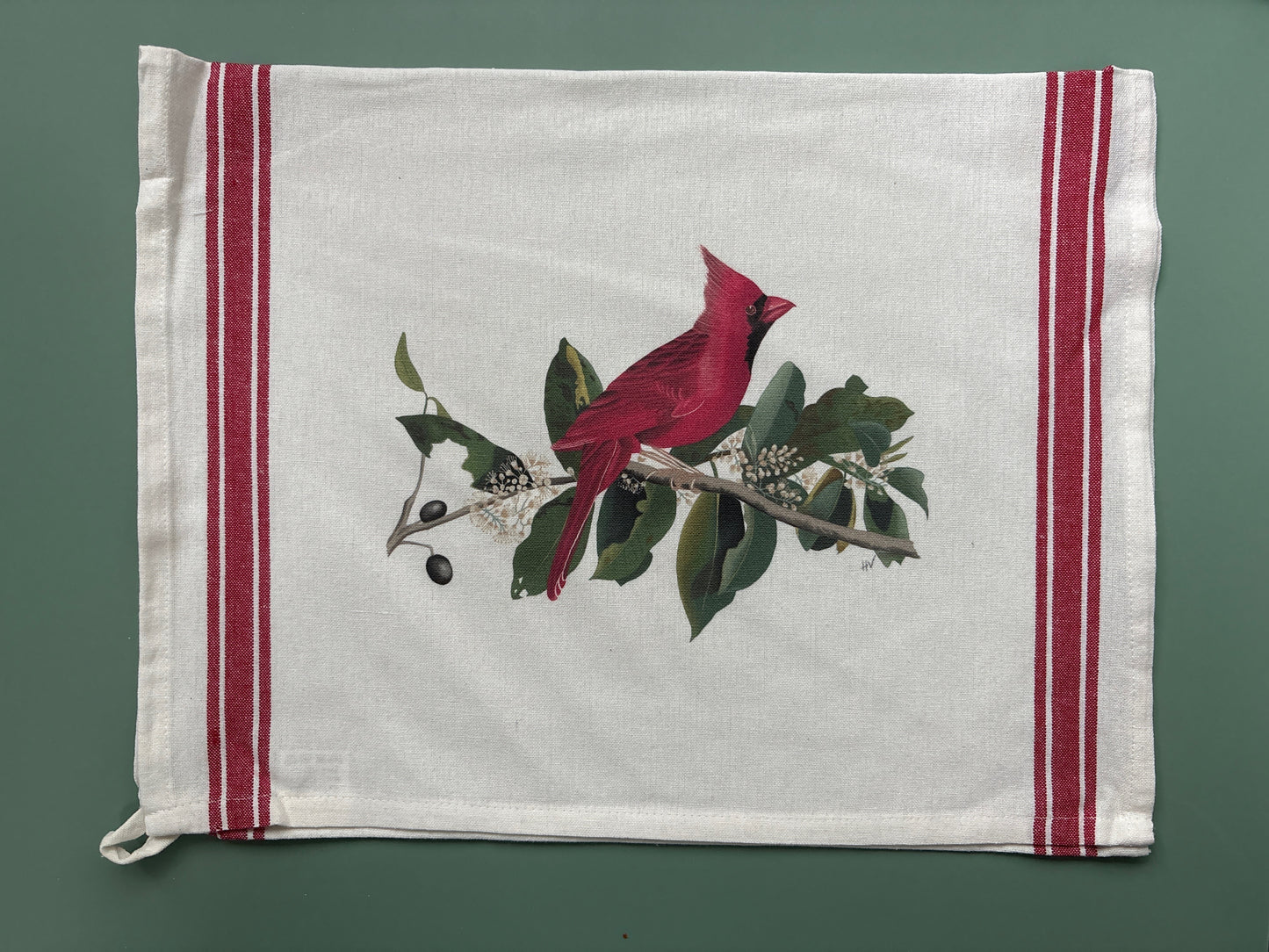 Cardinal Striped Kitchen Towel