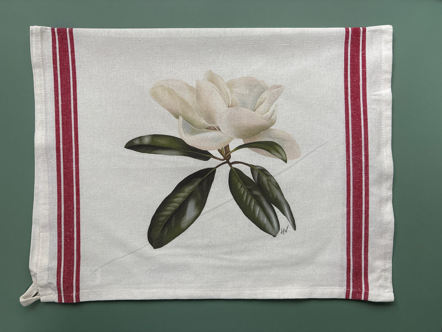 Magnolia Striped Kitchen Towel