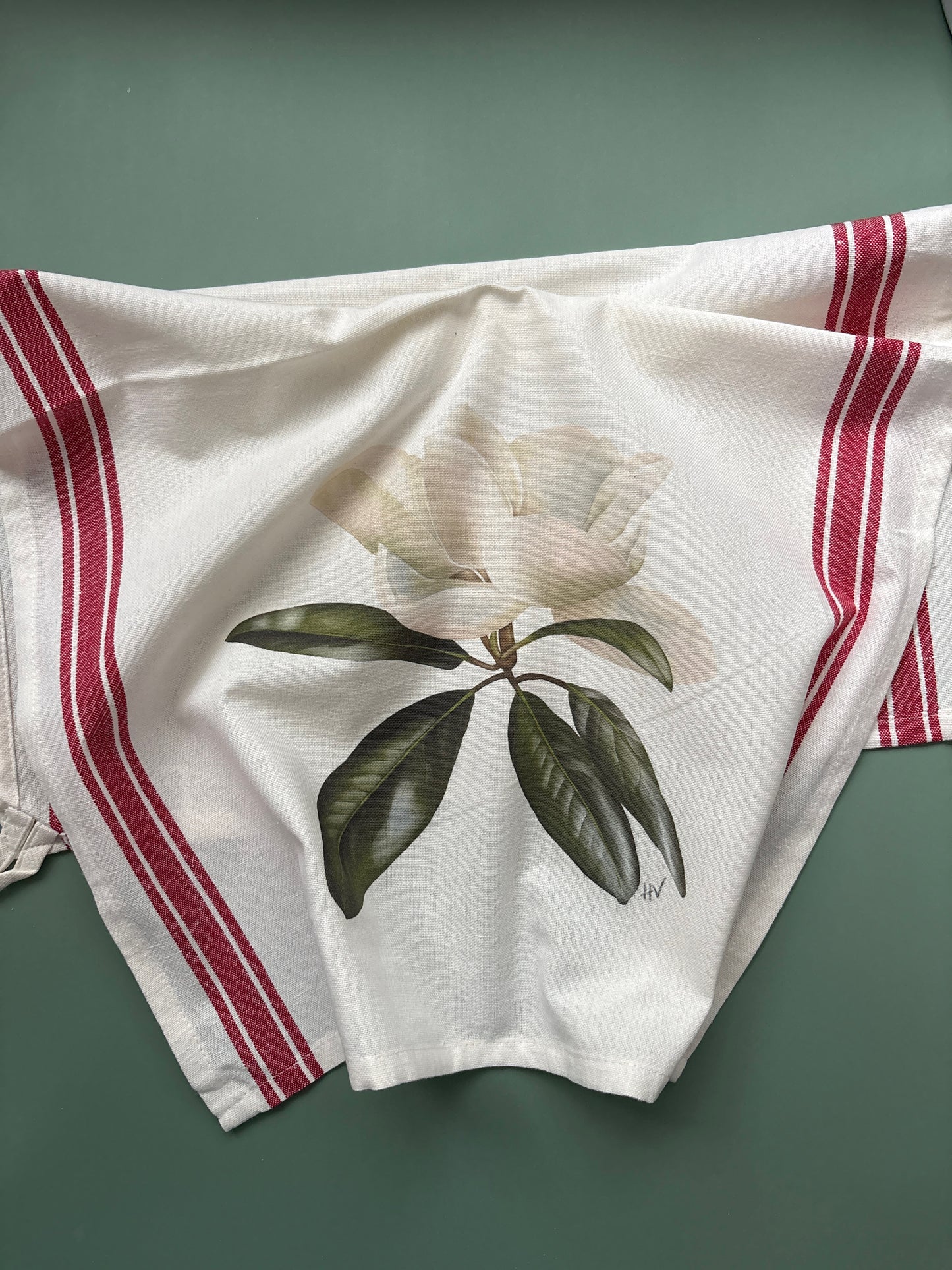 Magnolia Striped Kitchen Towel