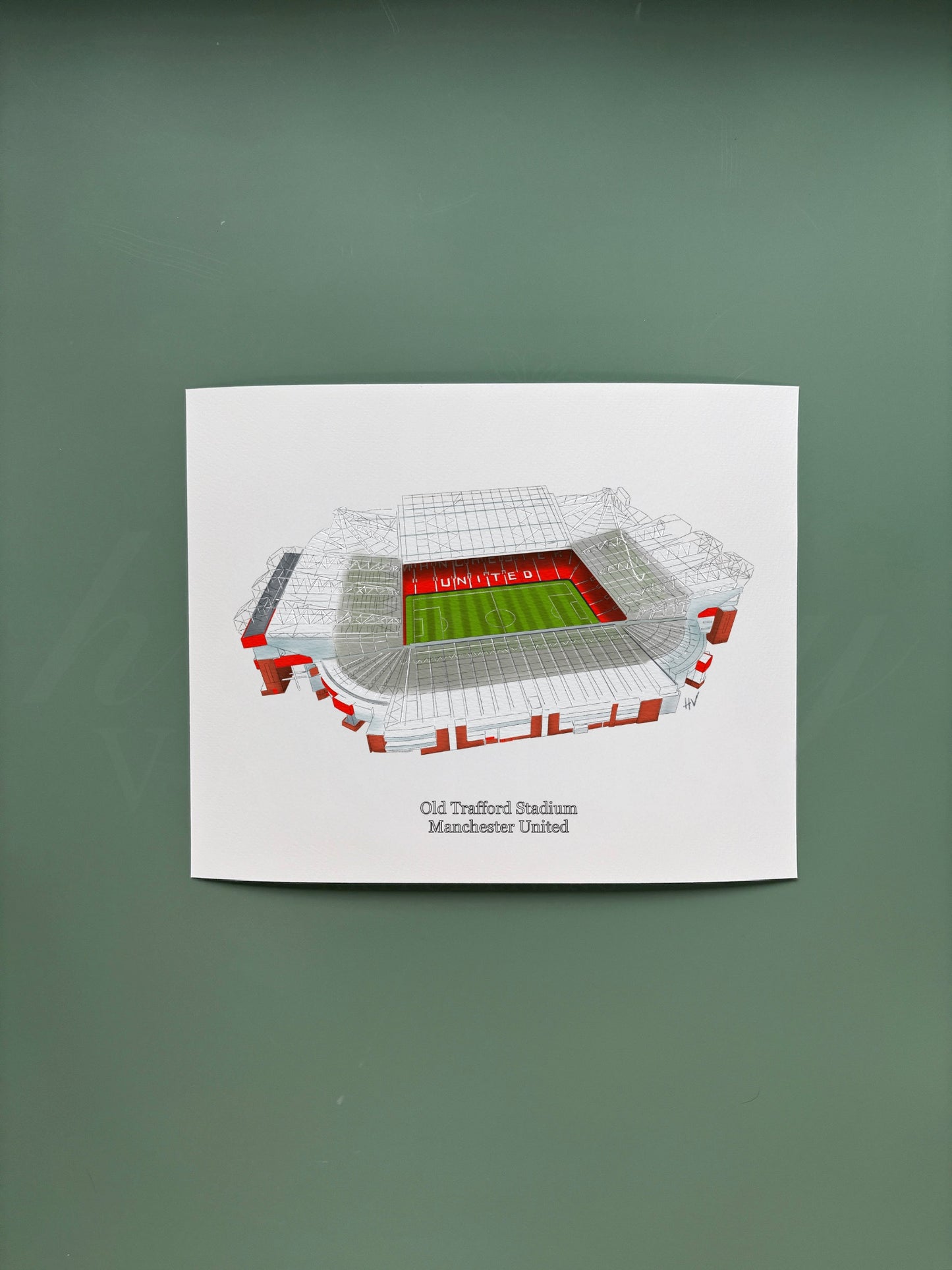 Manchester United Old Trafford Stadium Print (Color)