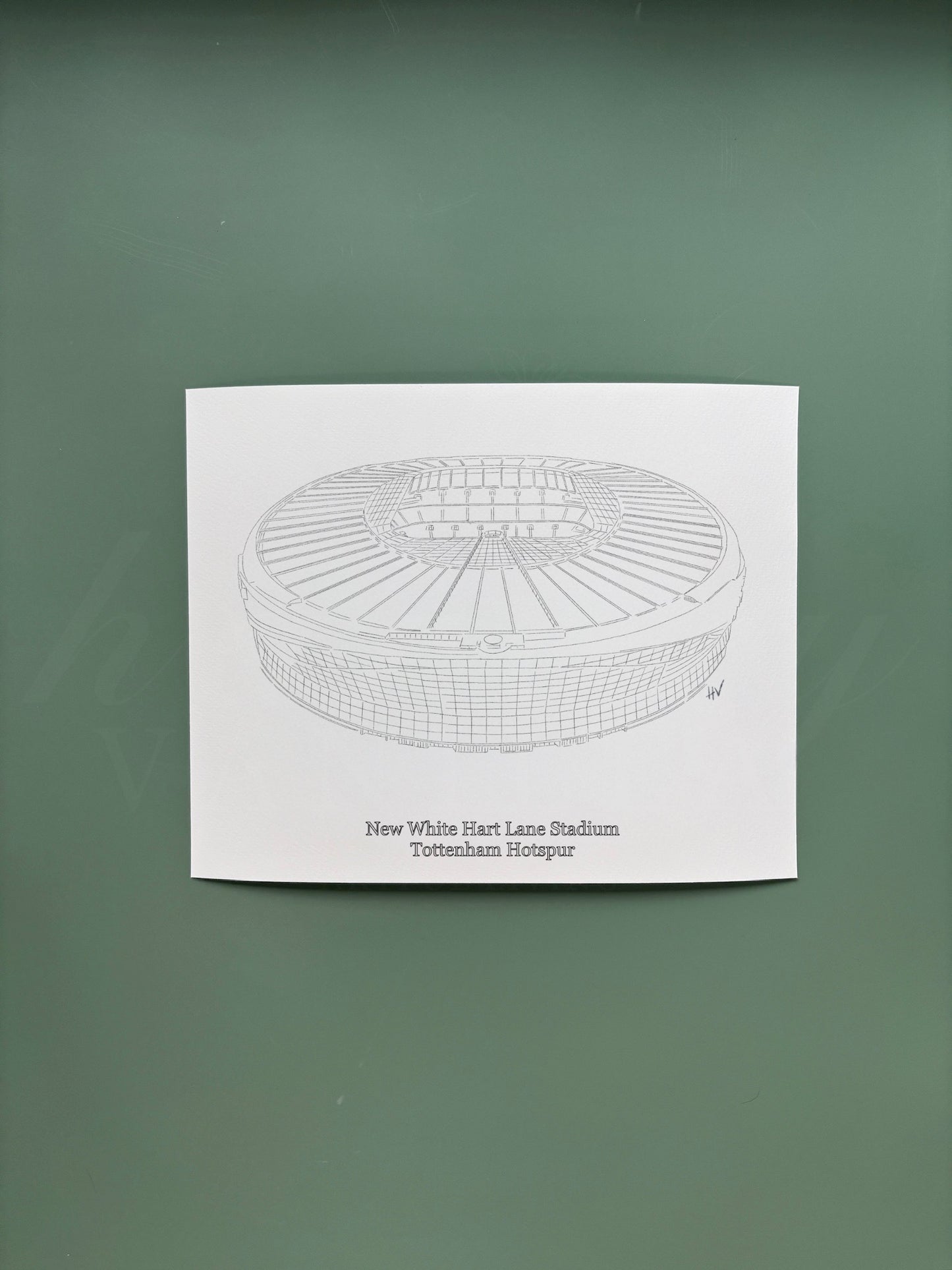 Tottenham Hotspur Stadium Print (Black & White)