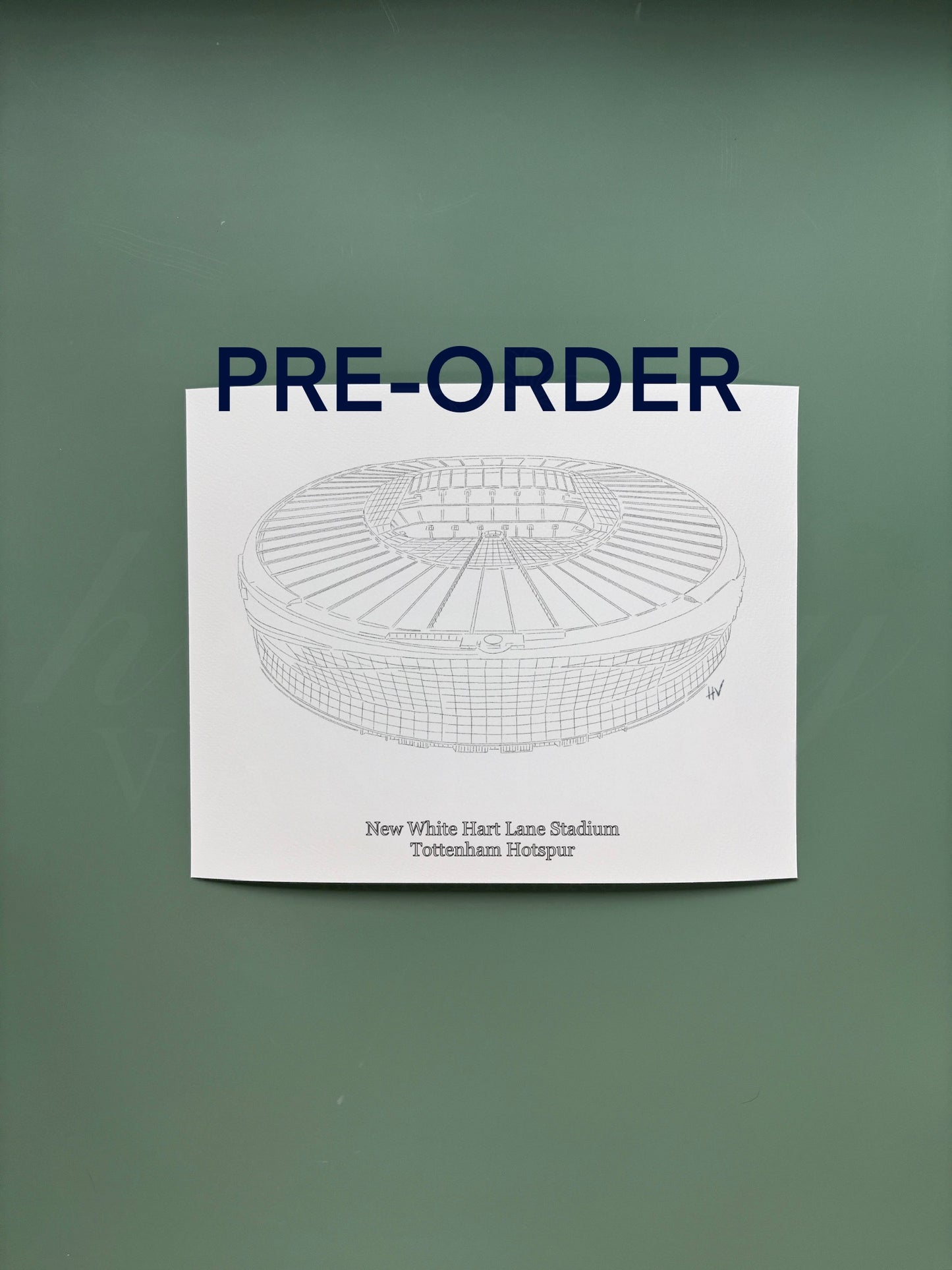 Tottenham Hotspur Stadium Print (Black & White)