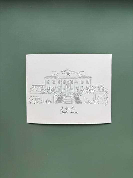 Swan House Fine Art Print